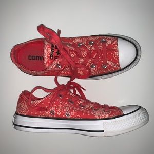 Red bandana converse Clearance